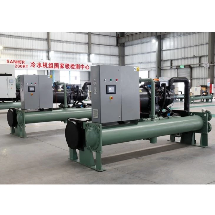 High Efficiency HVAC water cooled screw chiller (5)